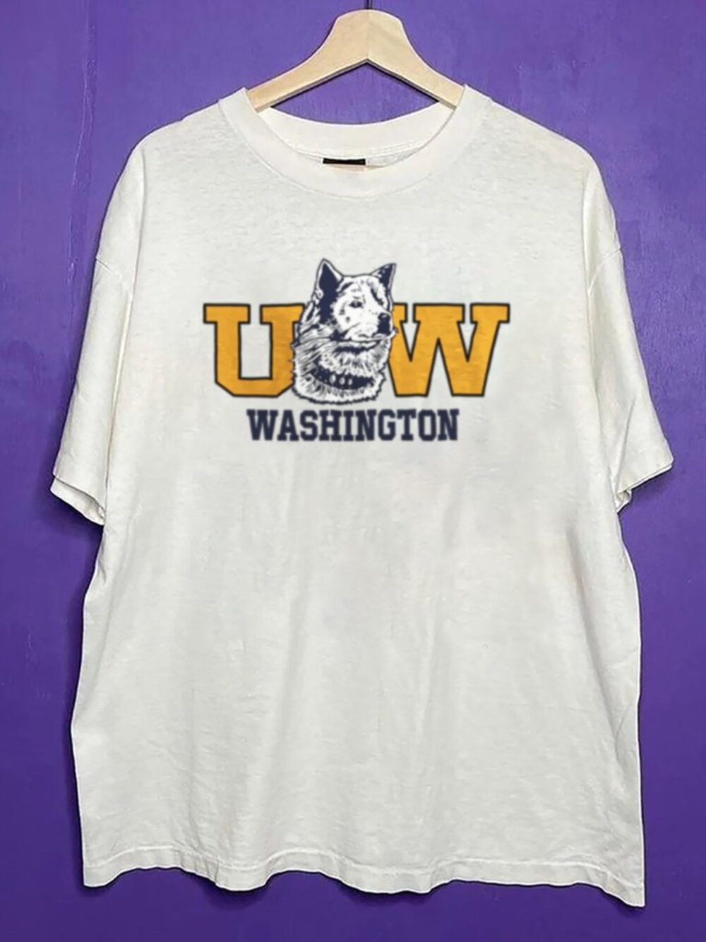 Vintage 90s University of Washington Huskies Football Shirt, NCAA Football Shirt